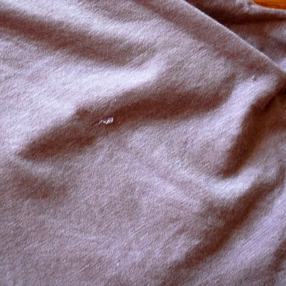 We The Free People Long Sleeve Top Lavender Tencel Oversized Tie Collar - Picture 7 of 8